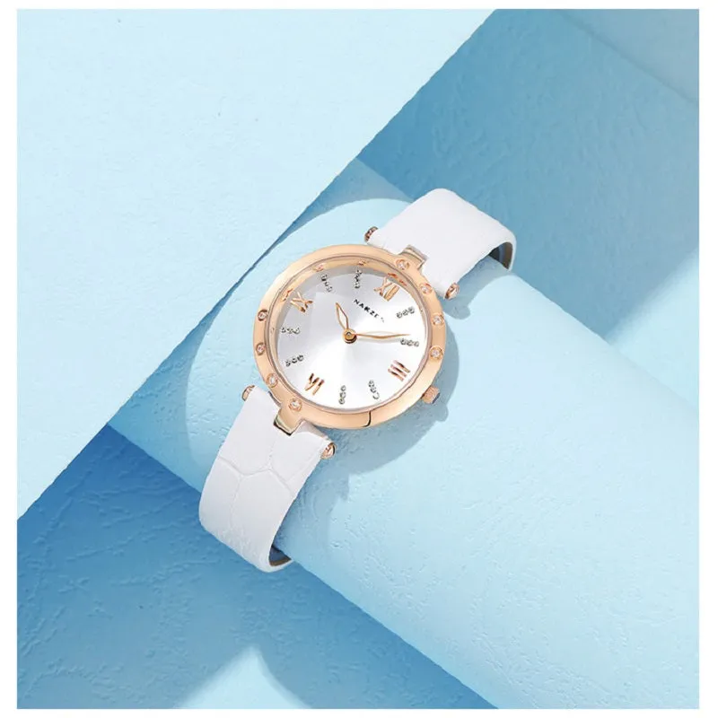 Simple Dial With Rhinestone Scale Women's Watch