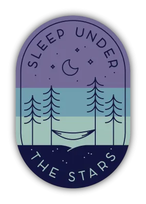 Sleep Under the Stars Vinyl Sticker