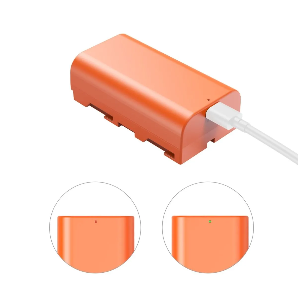 SmallRig NP-F550 USB-C Rechargeable Camera Battery (Orange) 4971