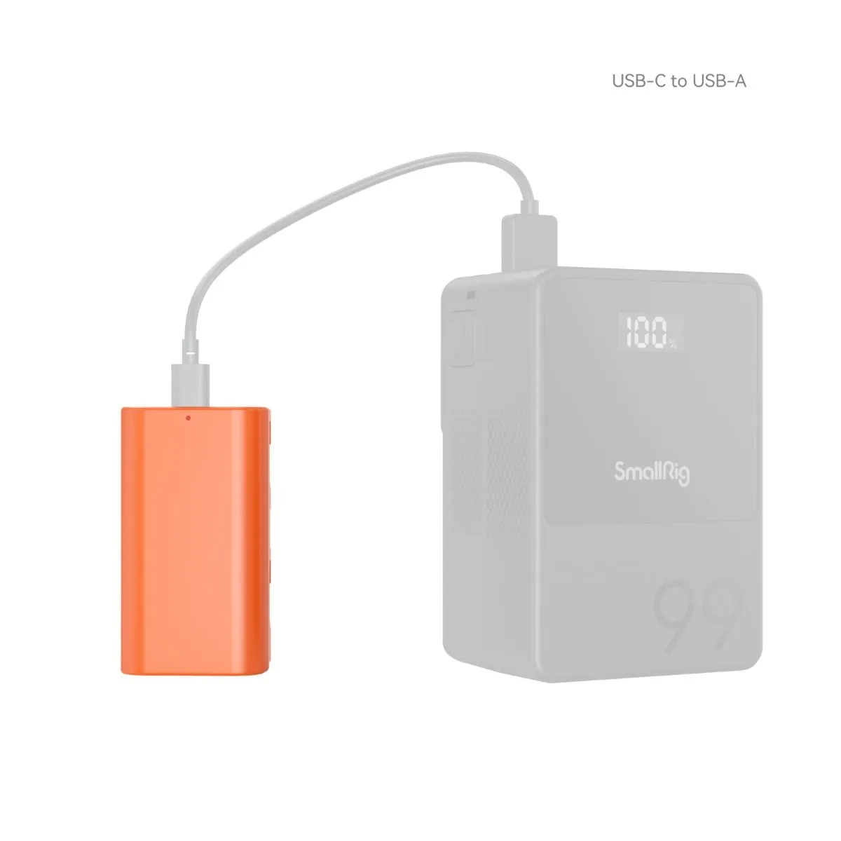 SmallRig NP-F550 USB-C Rechargeable Camera Battery (Orange) 4971