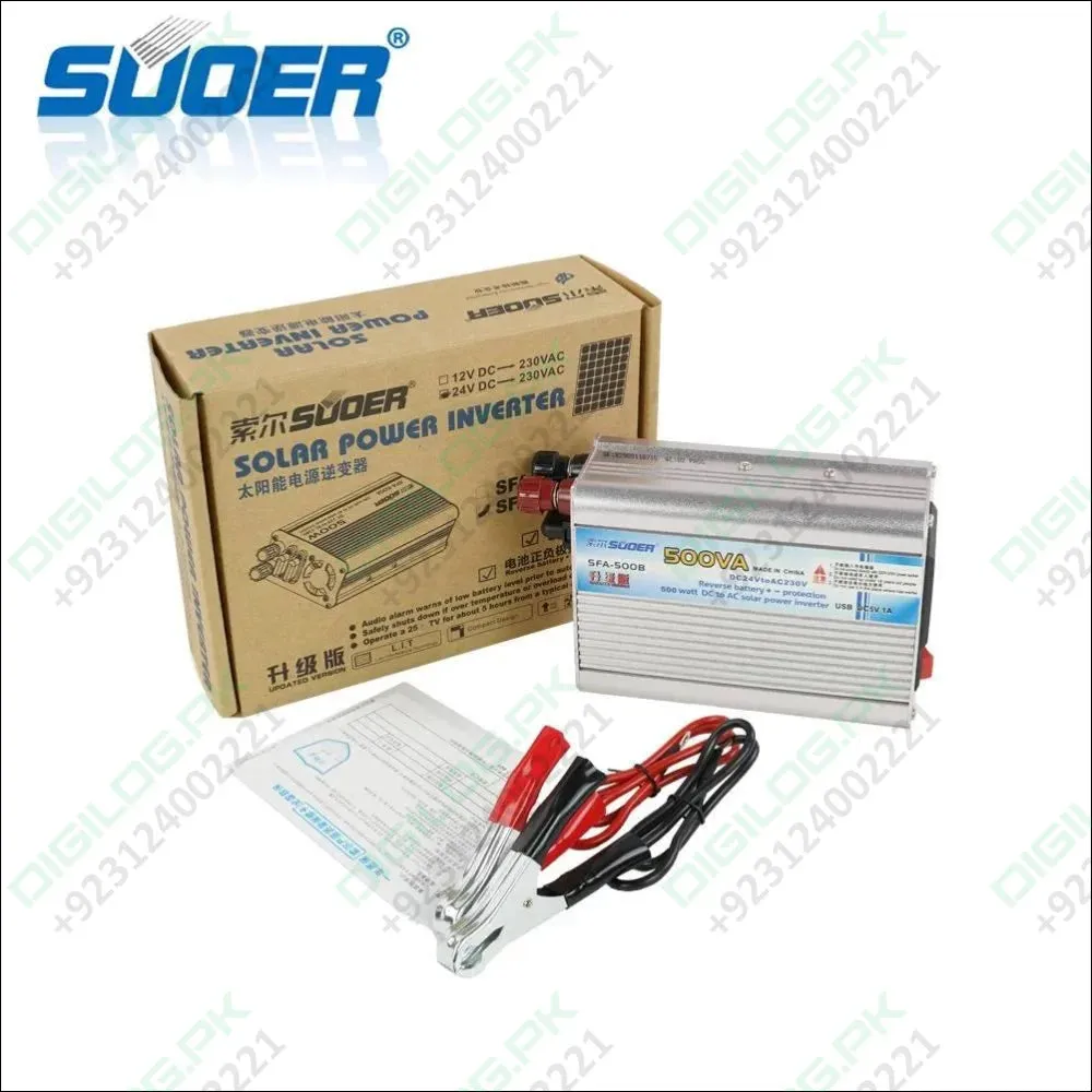 Solar Power Inverter Suoer 500 Watt 24v Original Sfa 500b