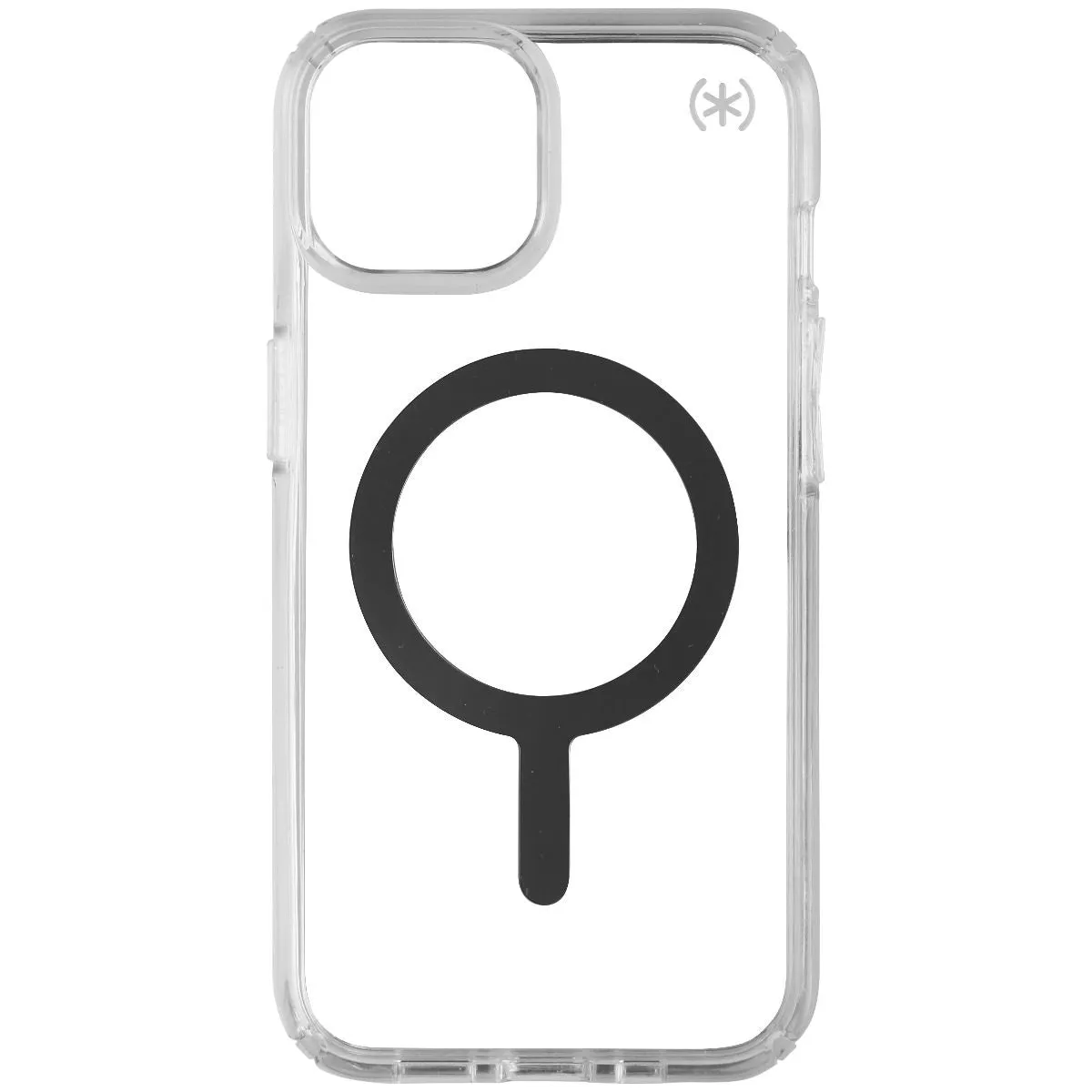 Speck Perfect-Clear Case for  MagSafe for iPhone 14 and iPhone 13 - Silver/Clear