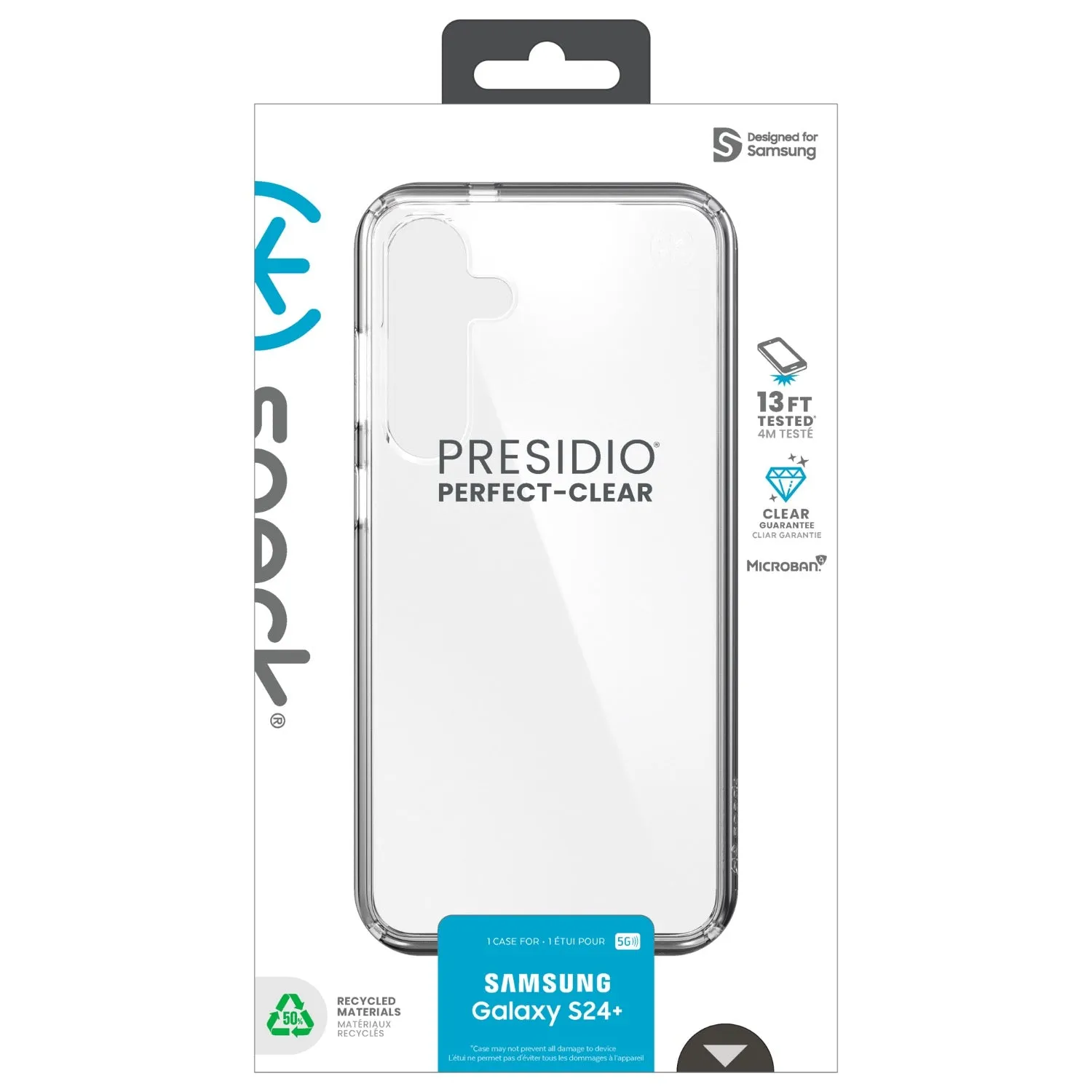 Speck Presidio Perfect Clear Case - Samsung Galaxy S24  - Clear