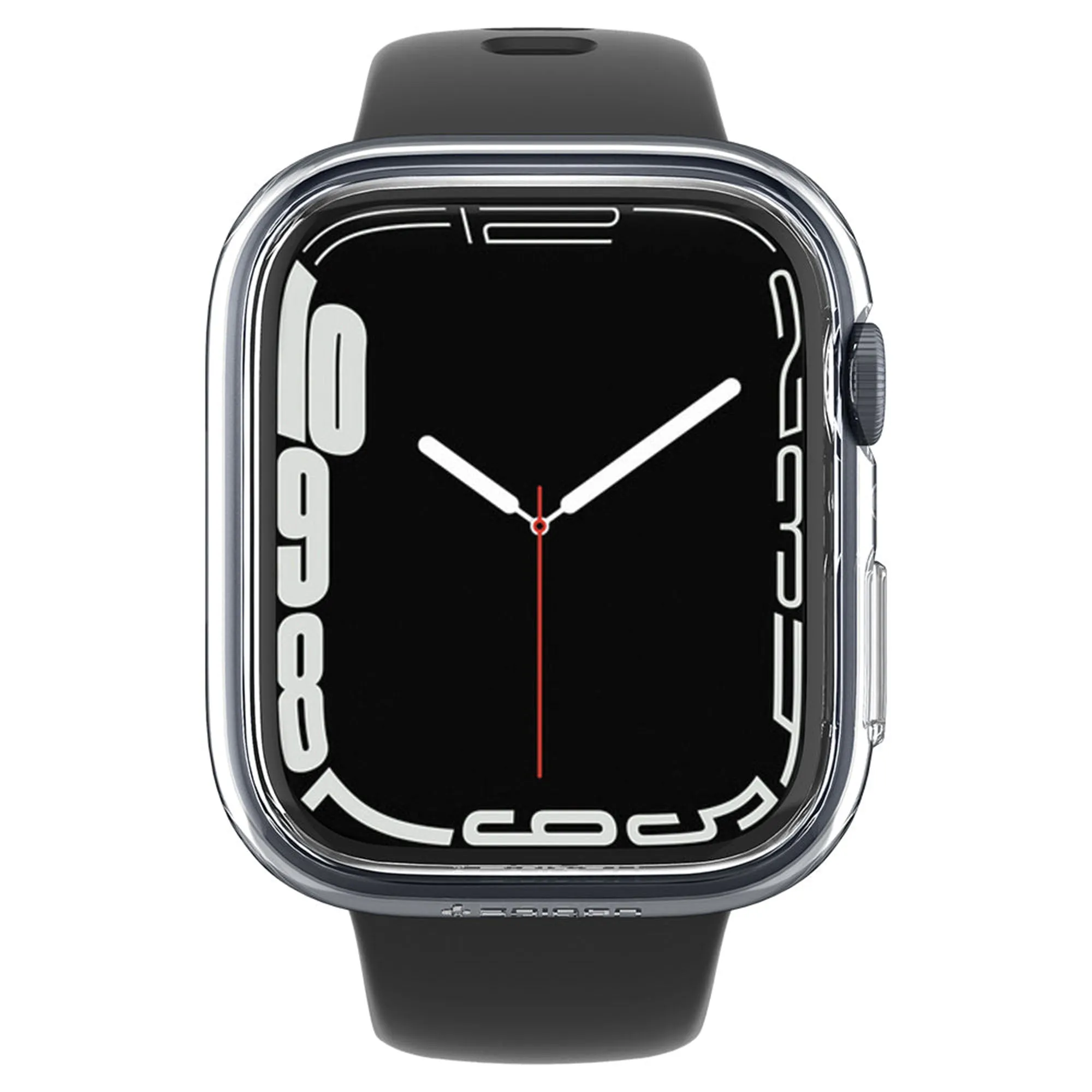 Spigen Thin Fit Case for Apple Watch Series 7 ( 45mm ) - Crystal Clear (Barcode: 8809811857641 )