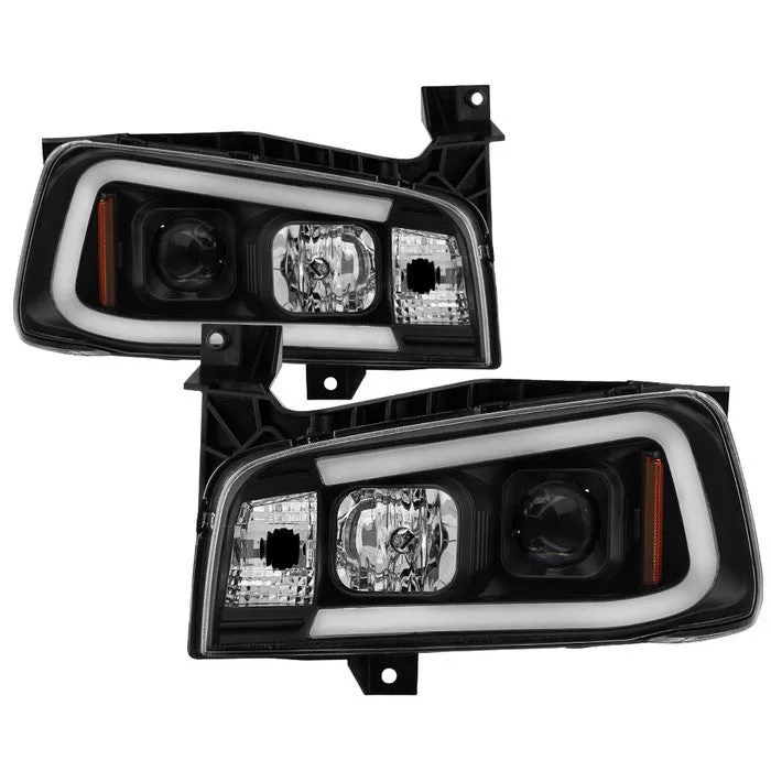 Spyder Dodge Charger 06-10 1PC LED Bar Pro Headlights Black