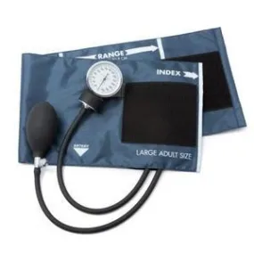 Standard Aneroid Sphygmomanometer, Large Adult, Navy