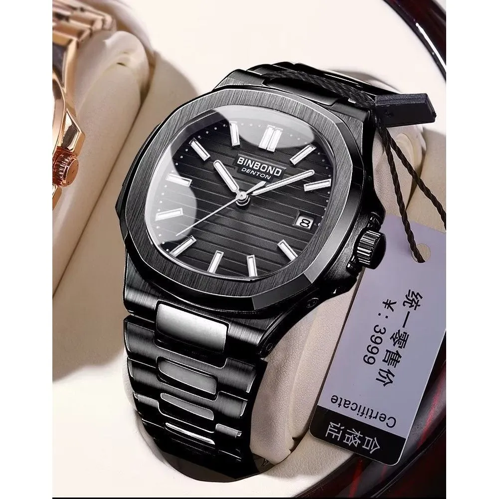 SteelLux Precision Calendar Quartz Business Waterproof Watch