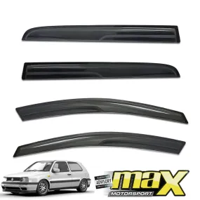 Suitable To Fit - VW Golf 3 Black Windshield (4-Piece)