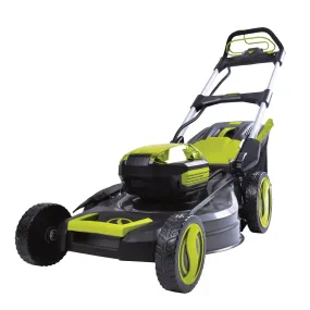 Sun Joe iON100V-21LM-CT 100-Volt iONPRO Cordless Self Propelled Lawn Mower | 21-Inch | Tool Only