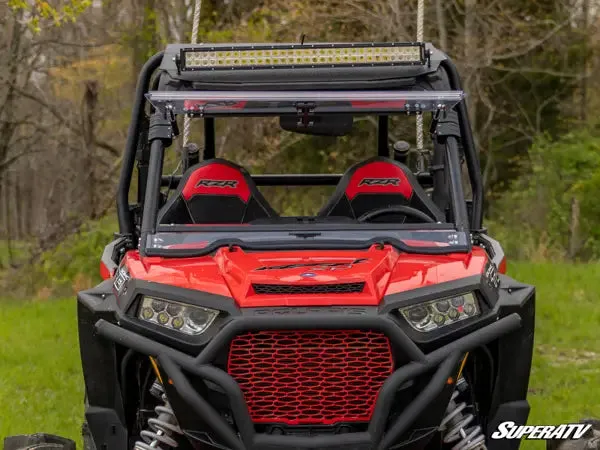 Super ATV POLARIS RZR XP Turbo SCRATCH RESISTANT FLIP WINDSHIELD