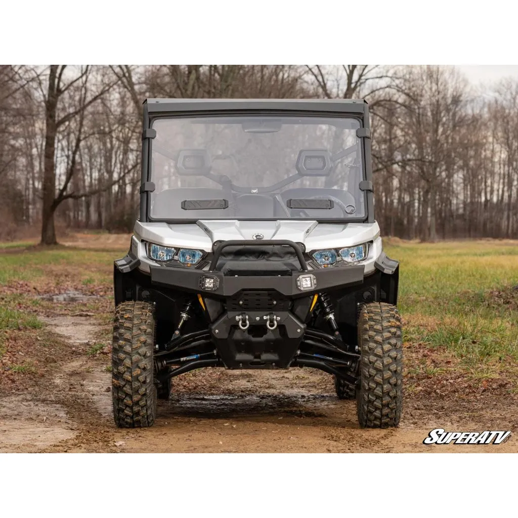 SuperATV Can-Am Defender Scratch Resistant Vented Full Windshield