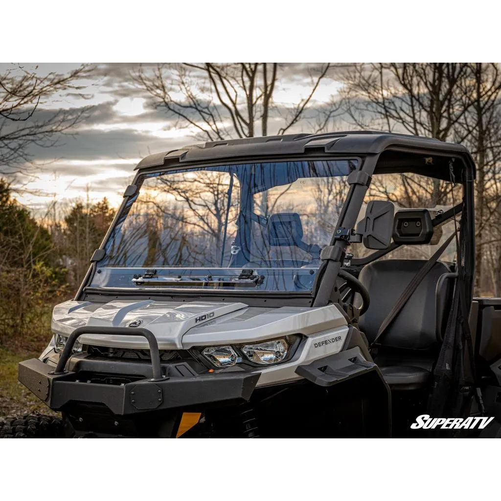 SuperATV Can-Am Defender Scratch Resistant Vented Full Windshield