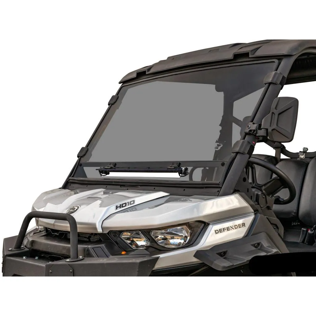 SuperATV Can-Am Defender Scratch Resistant Vented Full Windshield