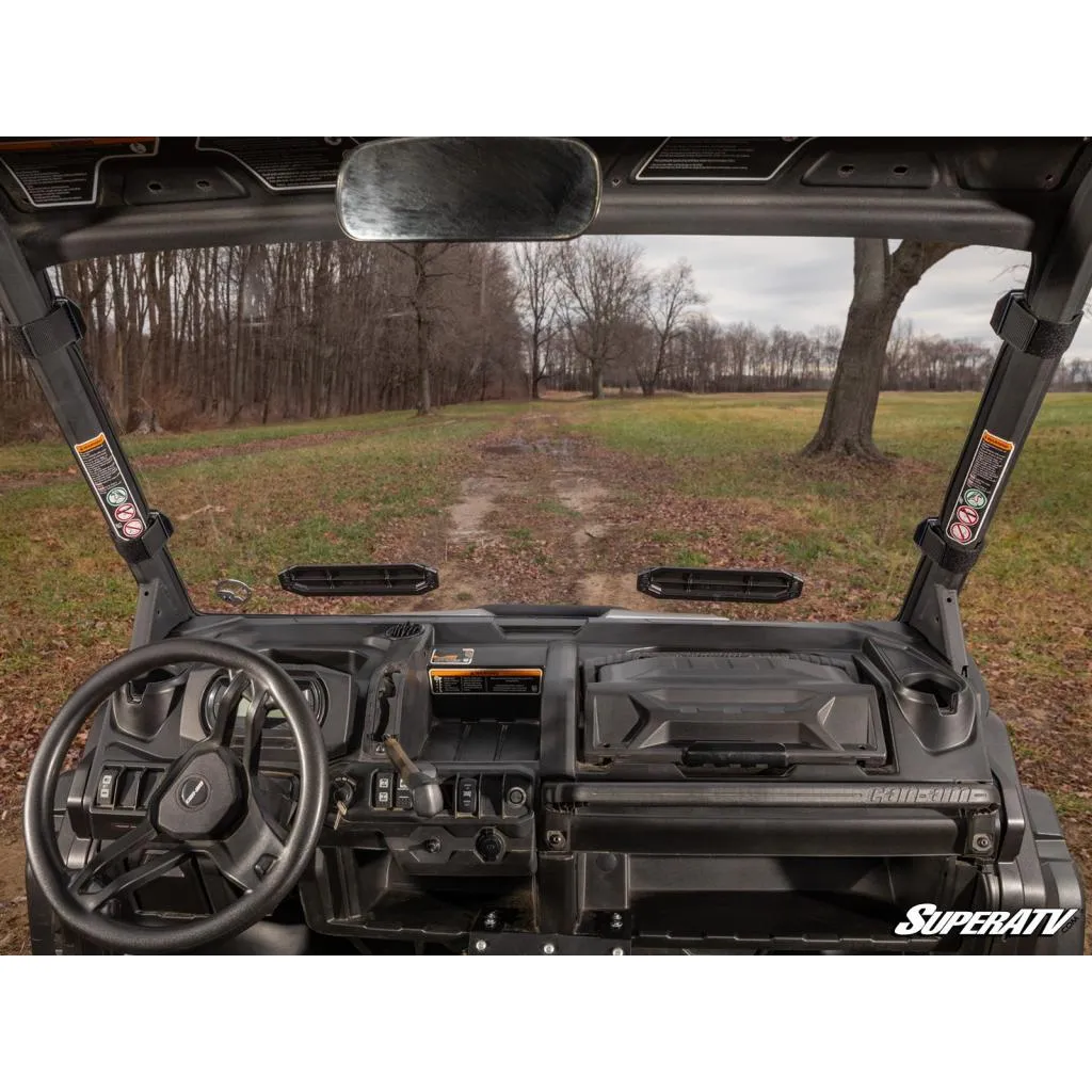 SuperATV Can-Am Defender Scratch Resistant Vented Full Windshield