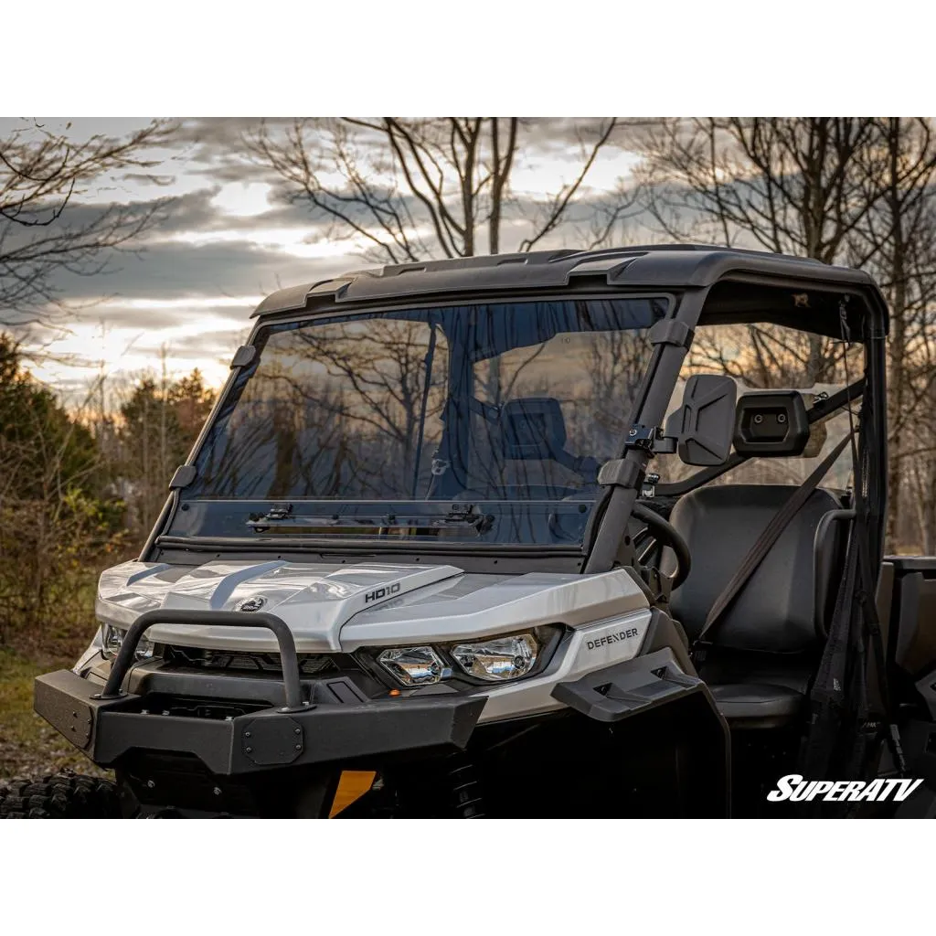 SuperATV Can-Am Defender Scratch Resistant Vented Full Windshield