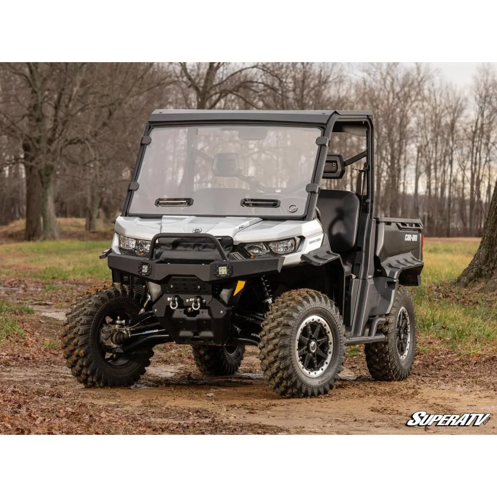 SuperATV Can-Am Defender Scratch Resistant Vented Full Windshield