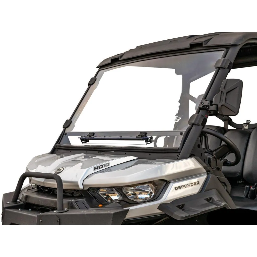 SuperATV Can-Am Defender Scratch Resistant Vented Full Windshield