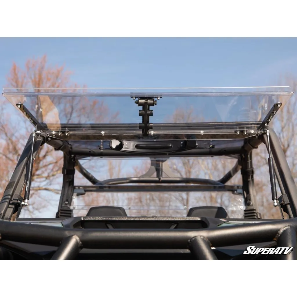 SuperATV Can-Am Maverick Trail Scratch Resistant Flip Windshield