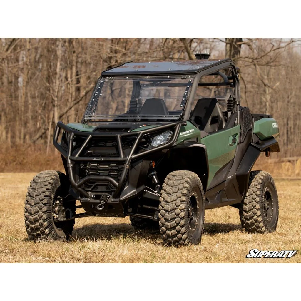 SuperATV Can-Am Maverick Trail Scratch Resistant Flip Windshield