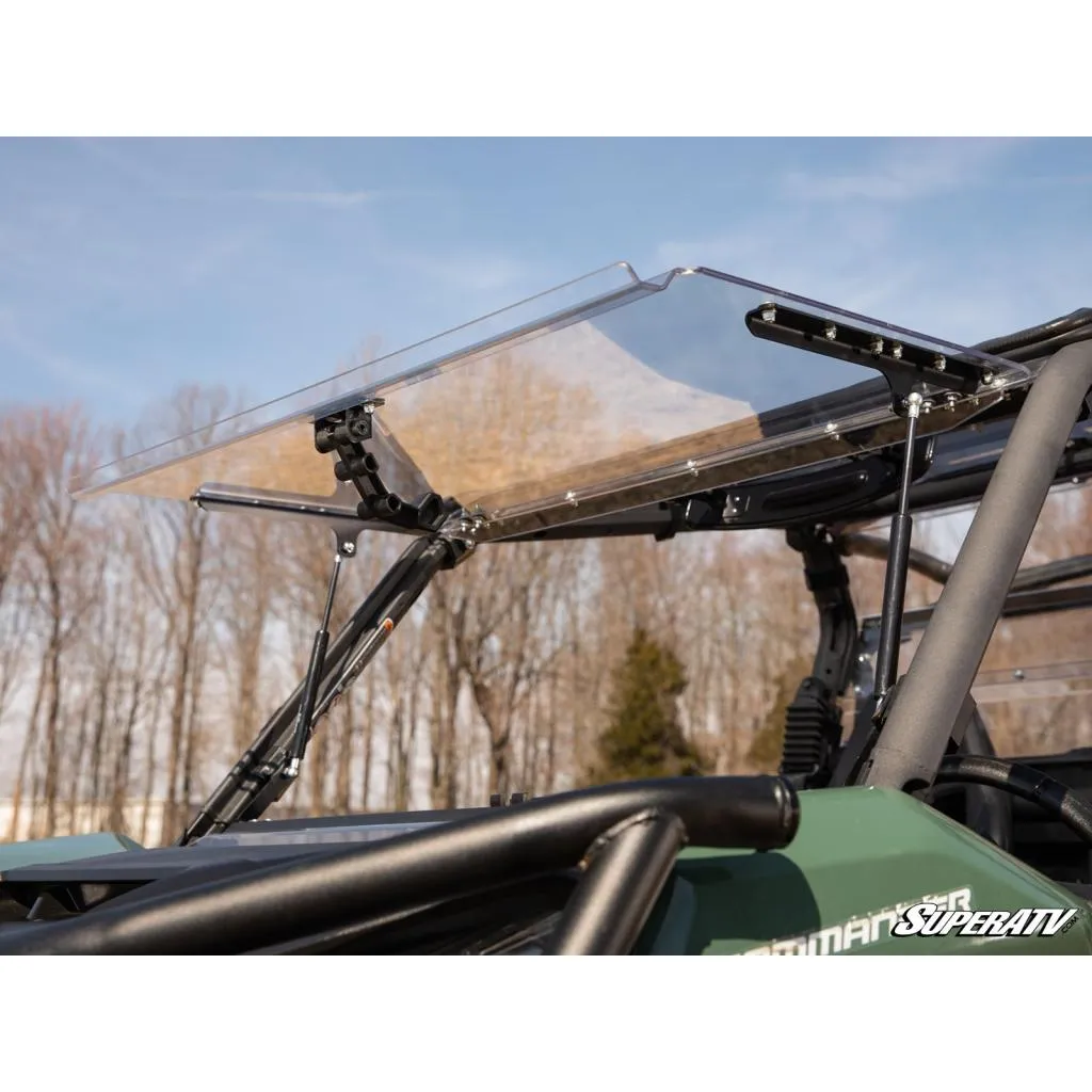 SuperATV Can-Am Maverick Trail Scratch Resistant Flip Windshield