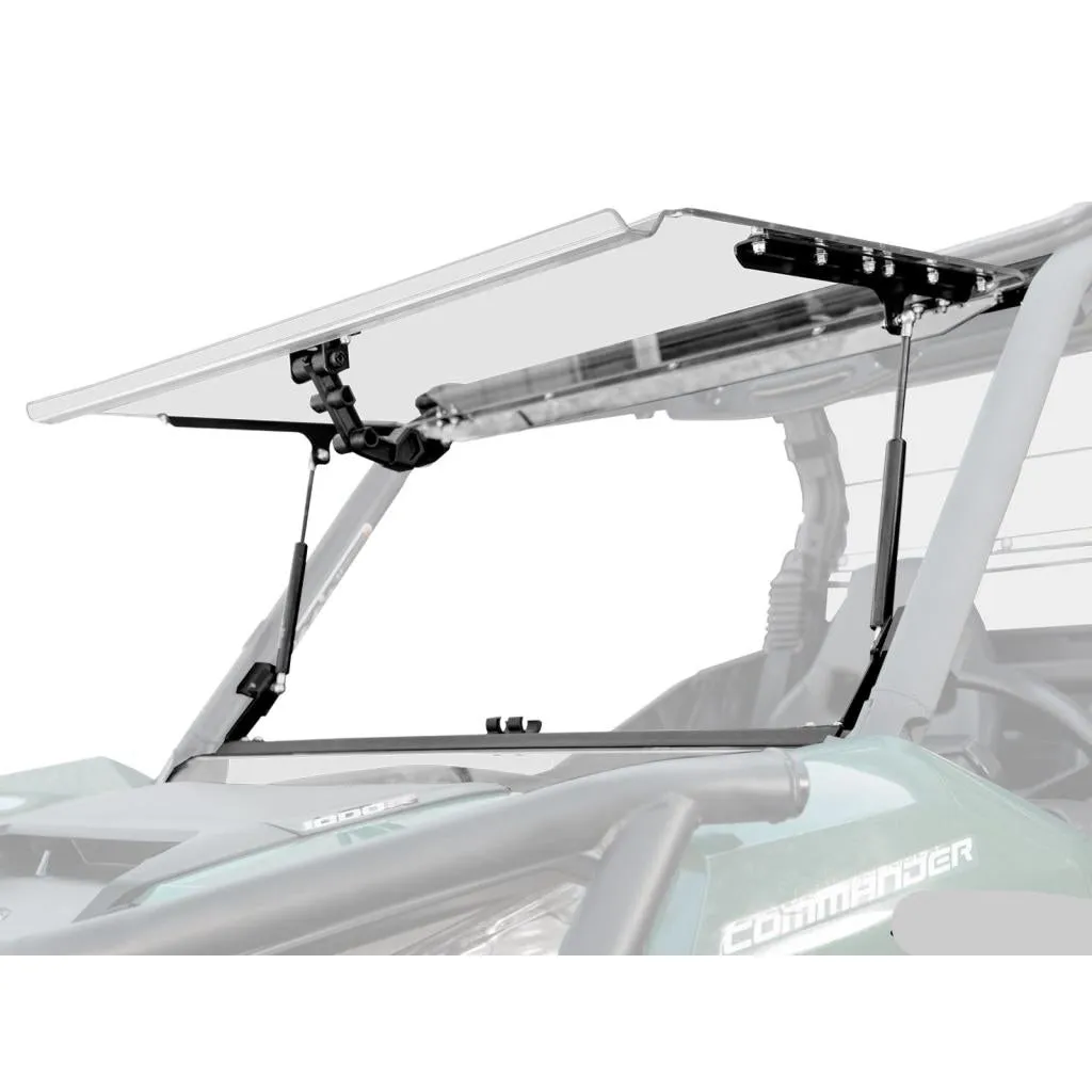 SuperATV Can-Am Maverick Trail Scratch Resistant Flip Windshield