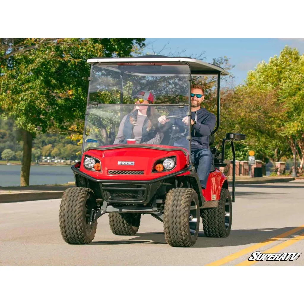 SuperATV Corsa Blue E-Z-GO TXT Valor Flip Down Windshield