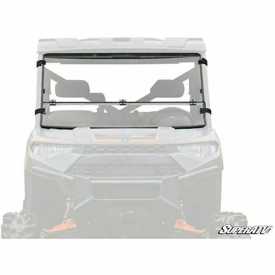 SuperATV Polaris Ranger XP 570 Scratch Resistant Flip Down Windshield