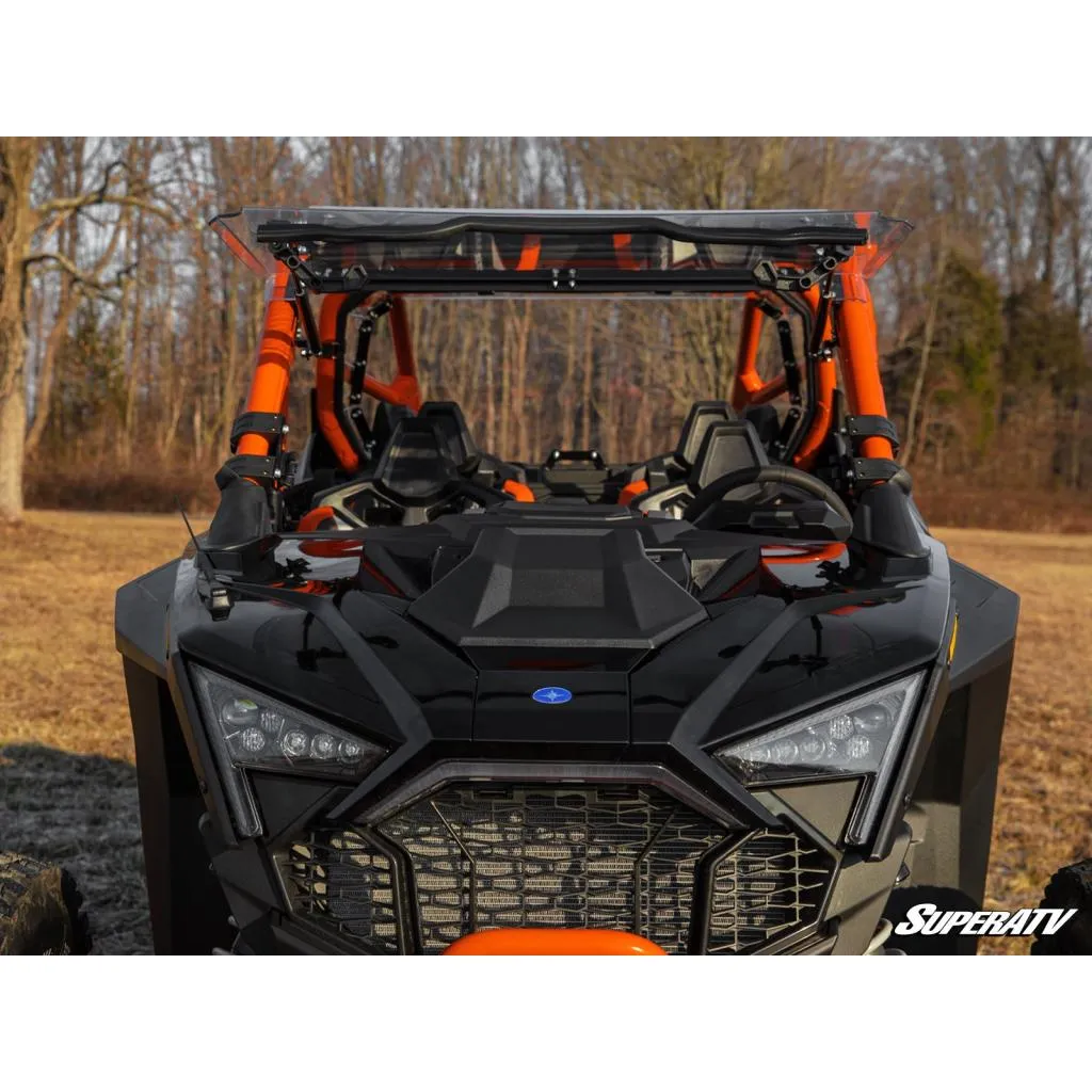 SuperATV Polaris RZR Pro R Scratch-Resistant Flip Windshield