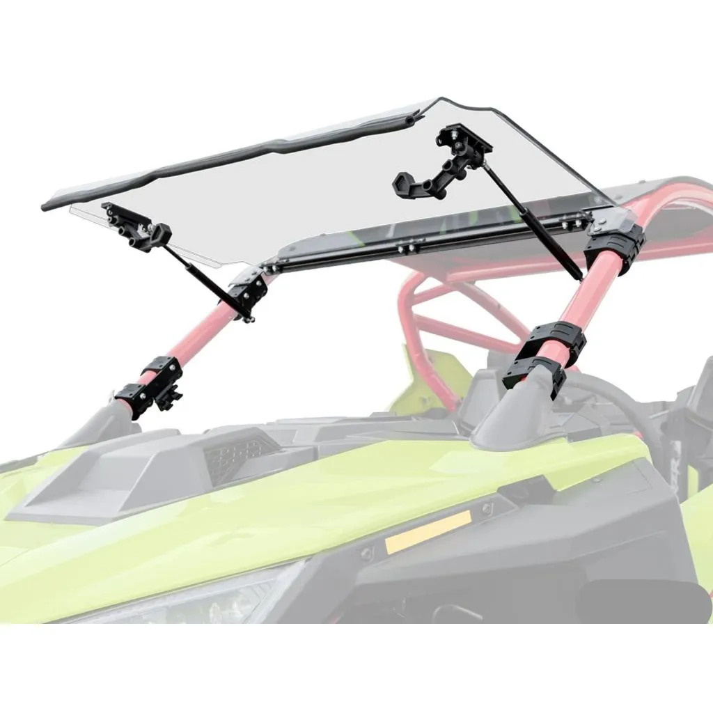 SuperATV Polaris RZR Pro R Scratch-Resistant Flip Windshield