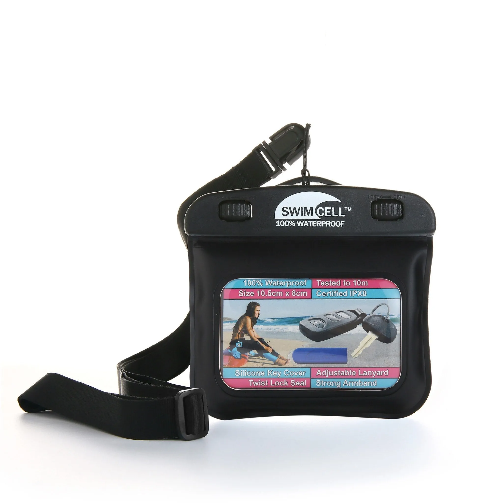 SwimCell Waterproof Key Holder Armband. (10cm x 8cm)