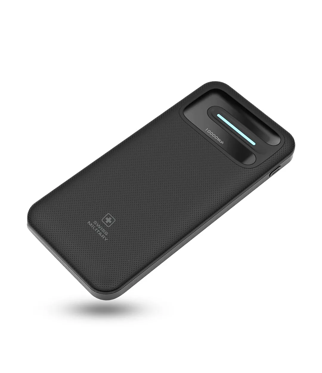 SWISS MILITARY 10000 mAh 12 W Power Bank  (Blue, Lithium Polymer, Fast Charging for Mobile)