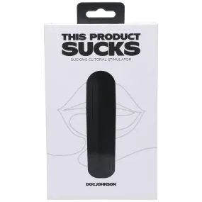 This Product Sucks Rechargeable Silicone Lipstick Sucking Clitoral Stimulator Black