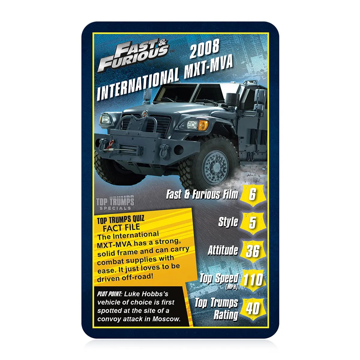 Top Trumps Specials Fast & Furious Card Game