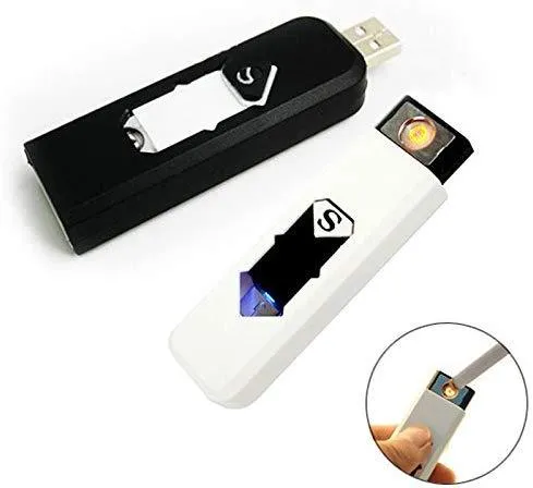 USB Electronic Windproof Rechargable Flameless Cigarette Lighter