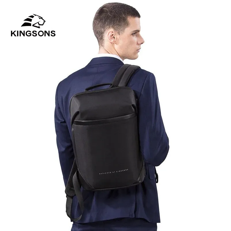 Vegan Laptop Backpack with built in USB Charger port