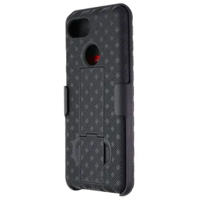 Verizon Phone Case Shell and Holster Combo for Google Pixel 3 - Black