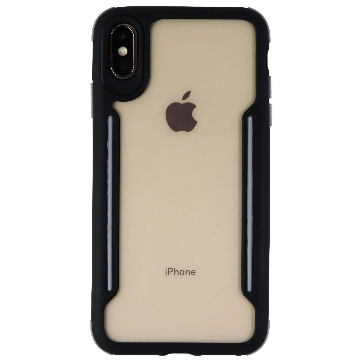 Verizon Slim Guard Clear Grip Case for iPhone XS Max - Clear / Black