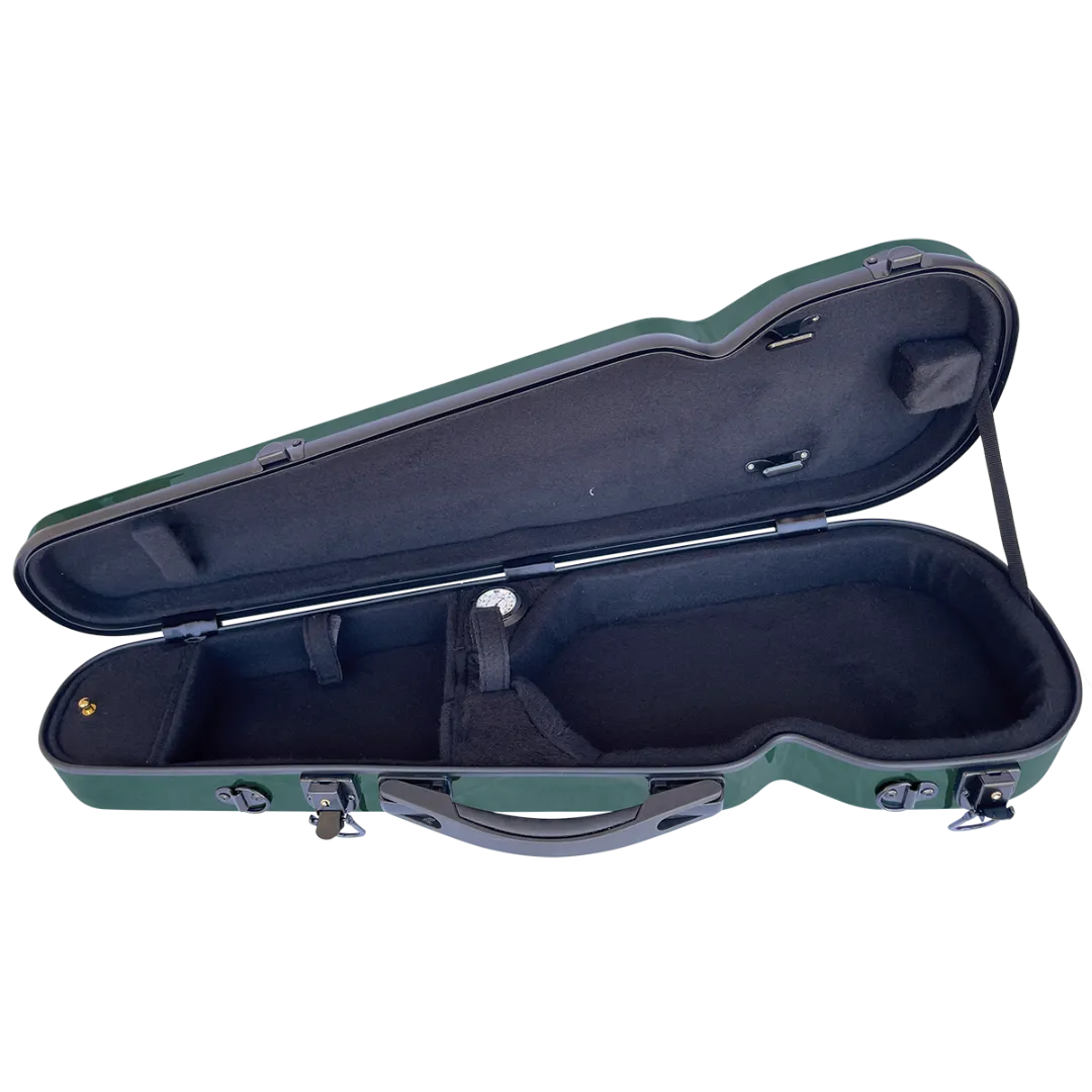 Vivo Polycarbonate Shaped Violin Case 4/4 Dark Green