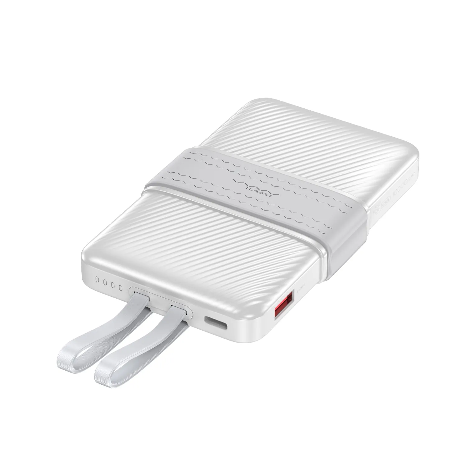 Vyvylabs Creamy Power Bank 10000mAh 20W With Dual Cable C L - White