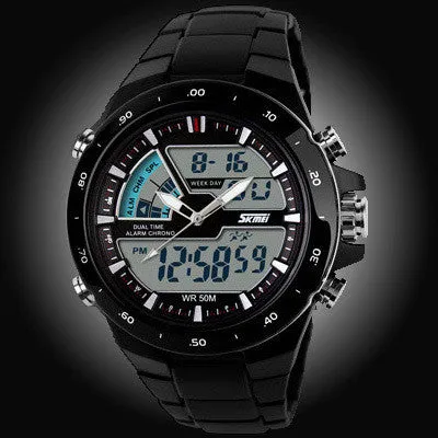 Waterproof Mens Sports Watches Silicone Sport Watch Shockproof Electronic Wristwatch