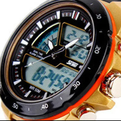 Waterproof Mens Sports Watches Silicone Sport Watch Shockproof Electronic Wristwatch