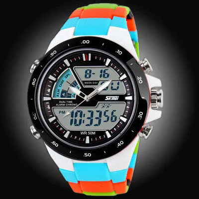 Waterproof Mens Sports Watches Silicone Sport Watch Shockproof Electronic Wristwatch