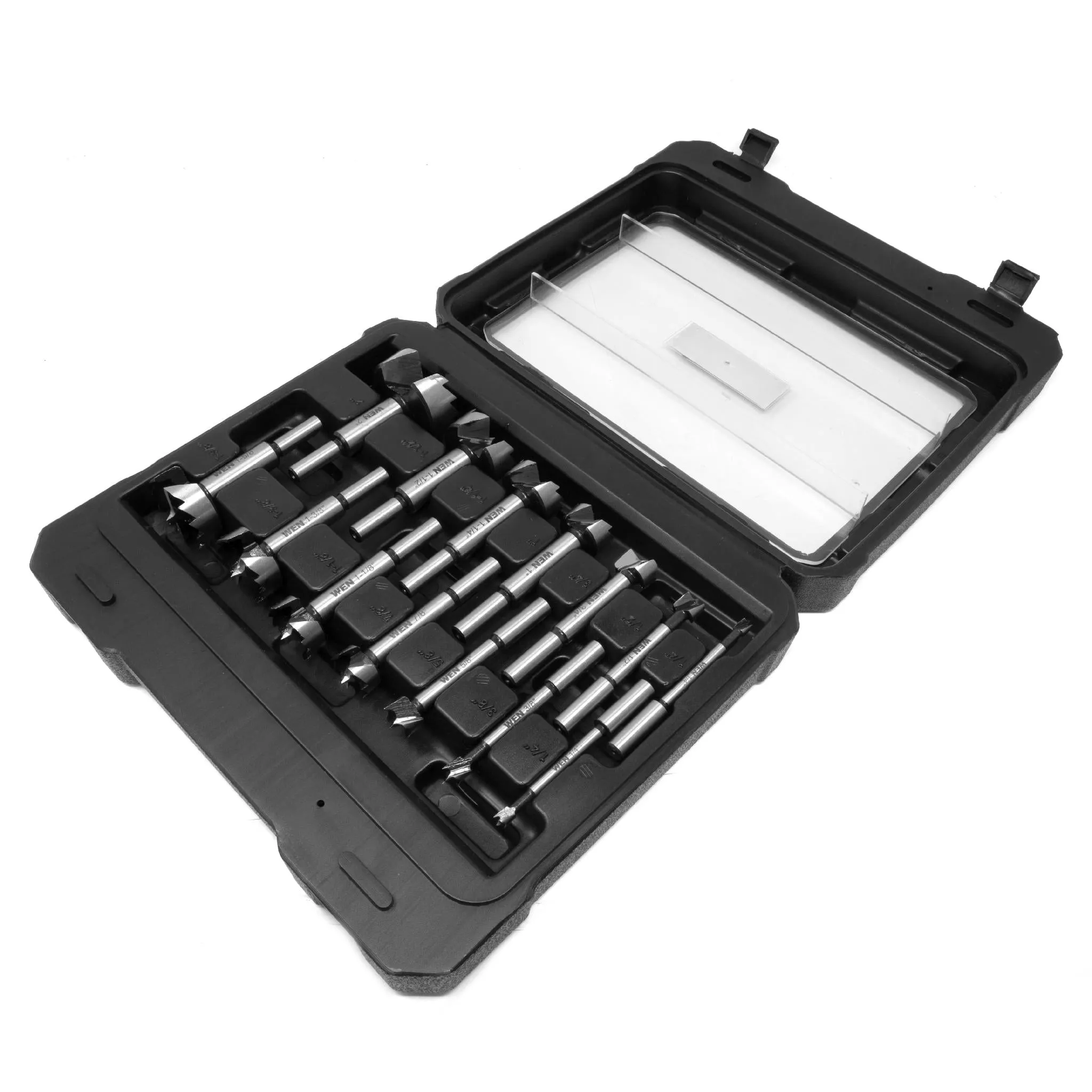 WEN FB5114 14-Piece Forstner Bit Set with Carrying Case