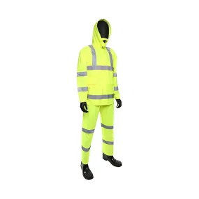 West Chester 4033/XXL ANSI Type R Class 3 Three-Piece Rainsuit