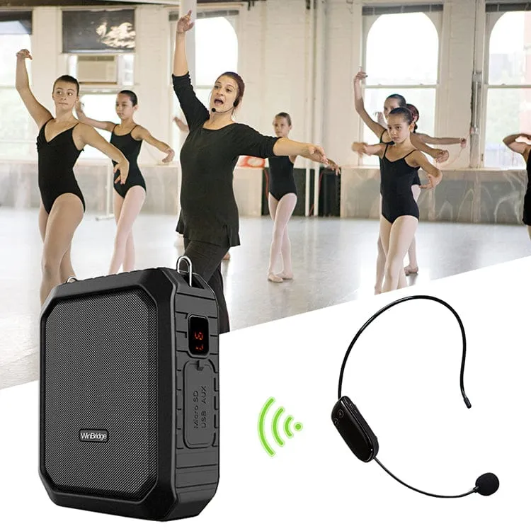 WinBridge M800 Portable Voice Amplifier With UHF Wireless Mic Waterproof