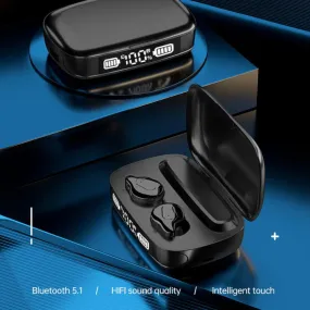 Wireless Bluetooth Earphone V5.1 Stereo Waterproof Earbud Handsfree SP