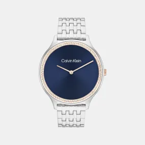 Women  Quartz Analog Blue Dial Stainless Steel Watch 25100001