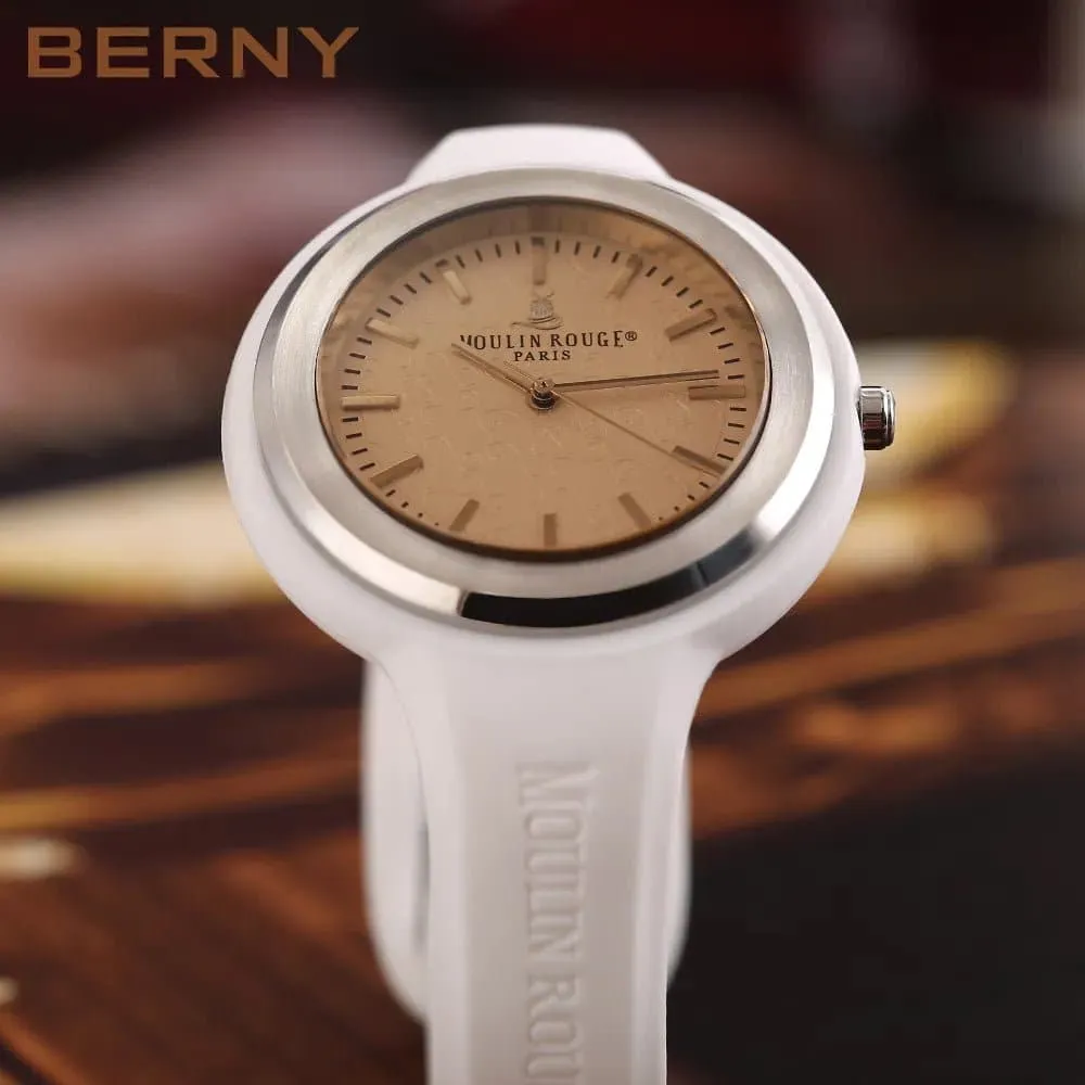 Women's Waterproof Watches with Silicone Sports Strap - Berny MR201