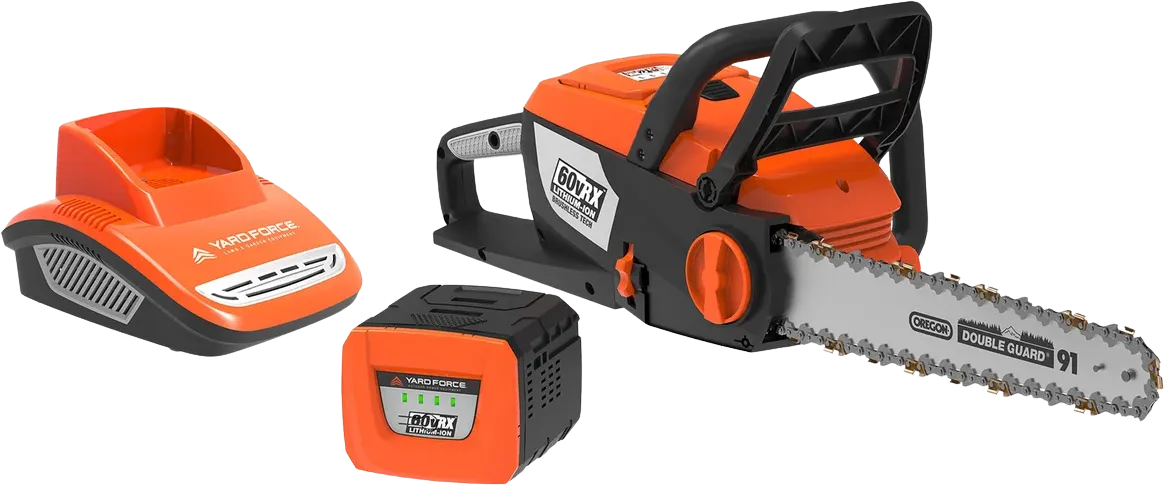 Yard Force YF60VRX 16" Electric Chainsaw 60V Lithium-Ion with Fast Charger New