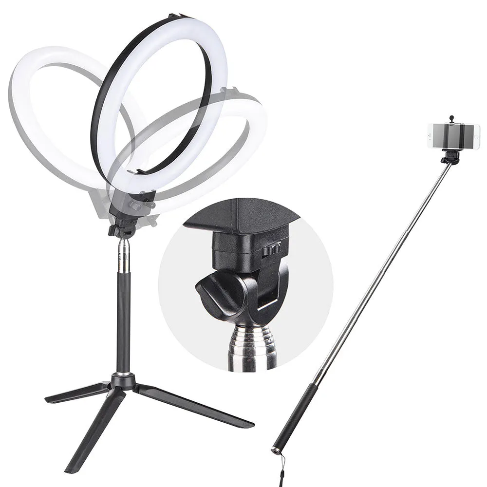 Yescom 8" Ring Light w/ Stand Angeleye Photo Video Social Lighting